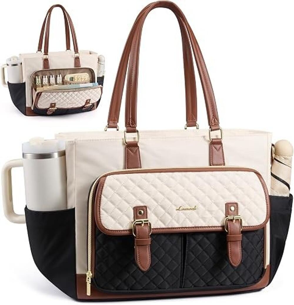 LOVEVOOK Tote Bag for Women, Work Laptop Bag for Teachers and Nurses Large Capac